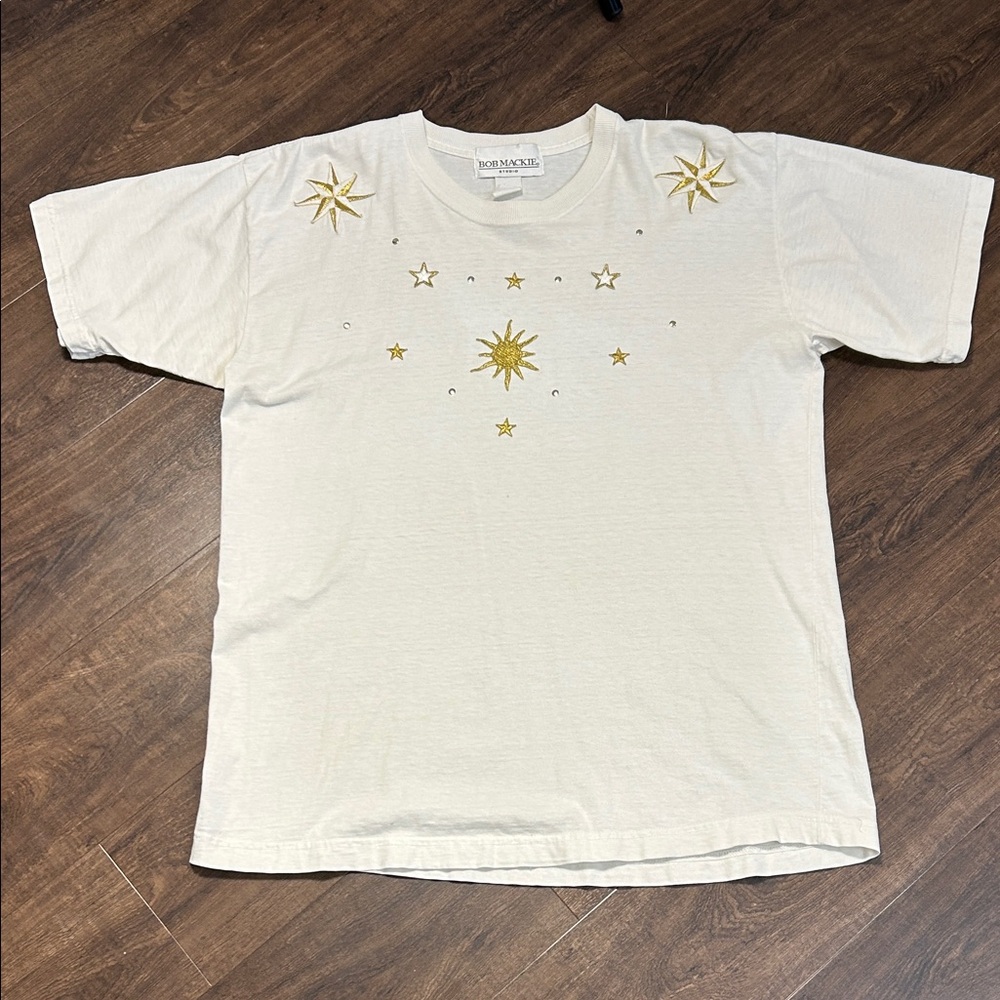 Bob Mackie Studio Classic White Tee